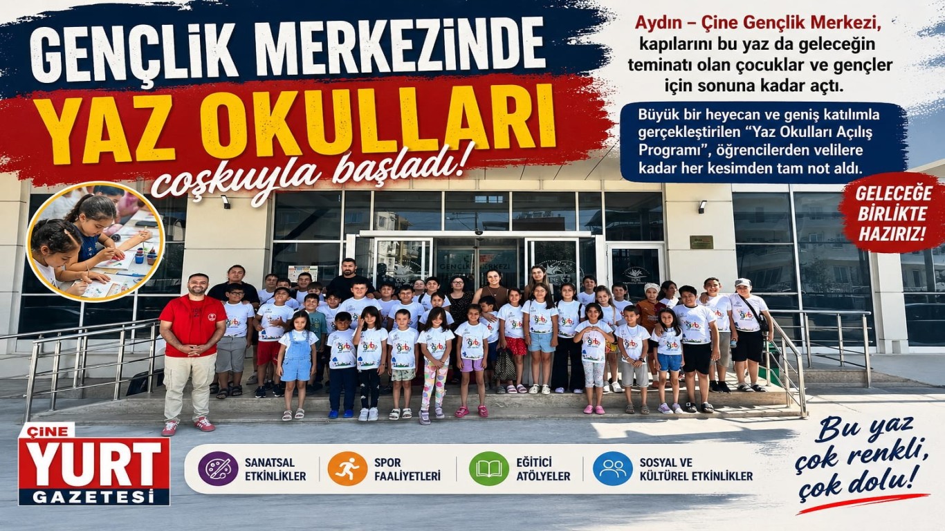 GENÇLİK MERKEZİNDE YAZ OKULLARI COŞKUYLA BAŞLADI!