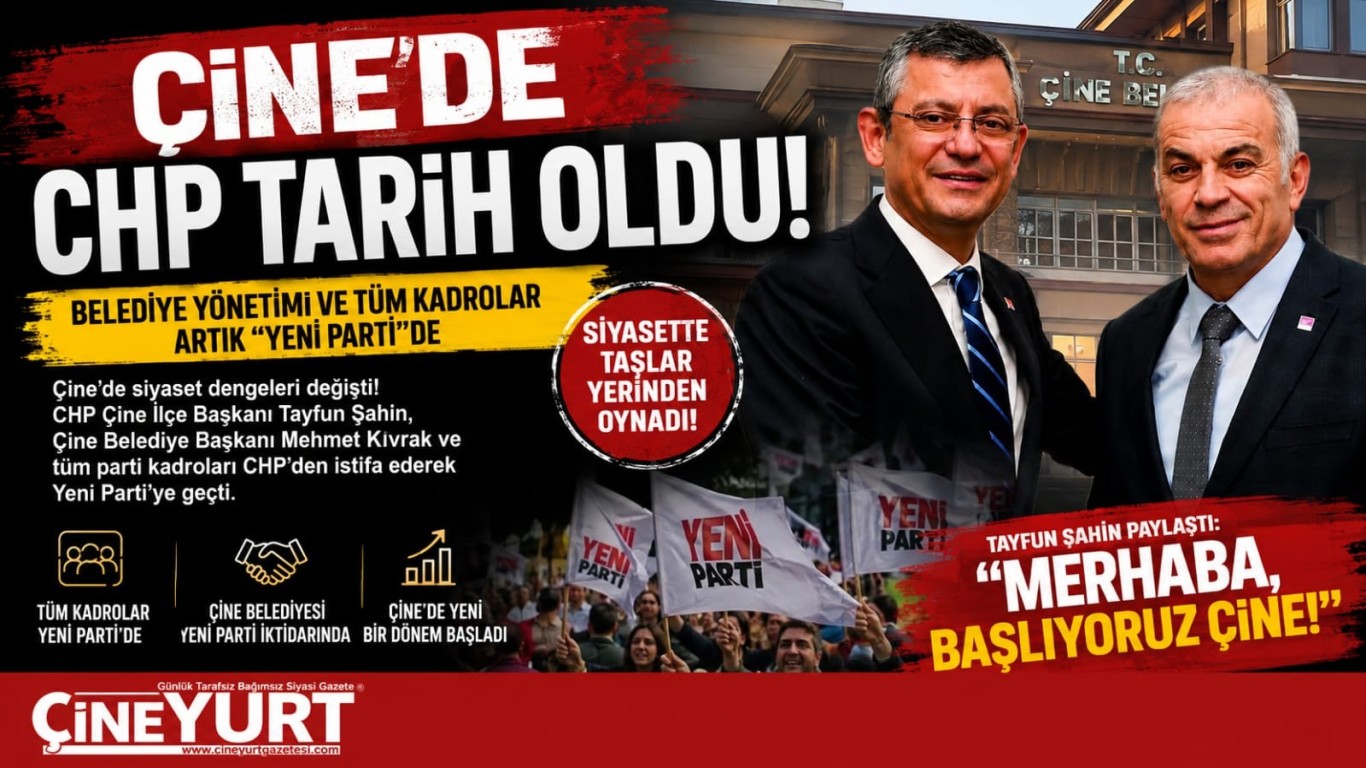 ÇİNE'DE CHP TARİH OLDU! BELEDİYE YÖNETİMİ VE TÜM KADROLAR ARTIK YENİ PARTİDE
