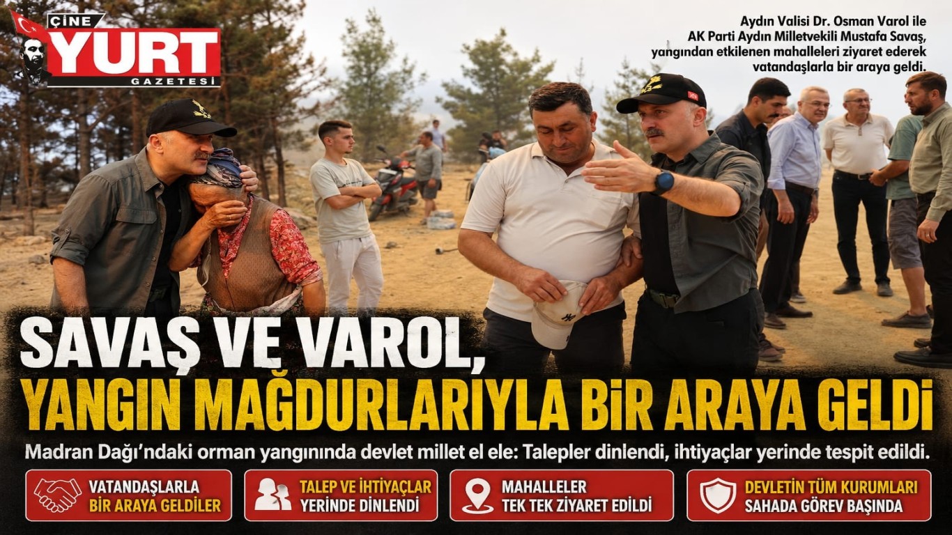 SAVAŞ VE VAROL, YANGIN MAĞDURLARIYLA BİR ARAYA GELDİ