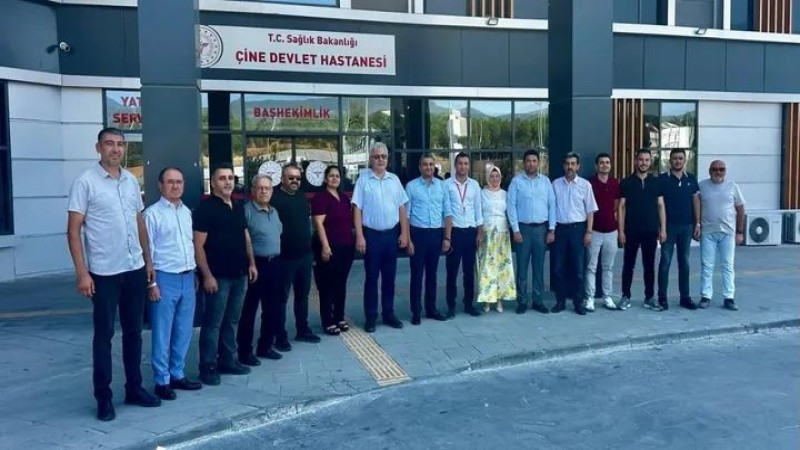 MHP ÇİNE İLÇE TEŞKİLATI’NDAN ÇİNE DEVLET HASTANESİ’NE ZİYARET