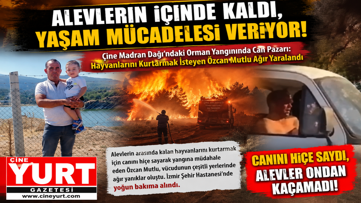 ALEVLERİN İÇİNDE KALDI, YAŞAM MÜCADELESİ VERİYOR!