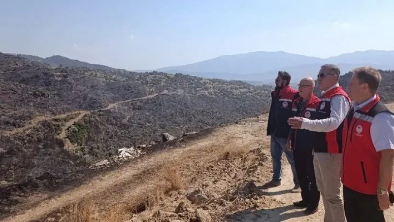 AYDIN TARIM İL MÜDÜRLÜĞÜ YANGIN BÖLGESİNDE: HASAR TESPİT ÇALIŞMALARI YERİNDE İNCELENDİ