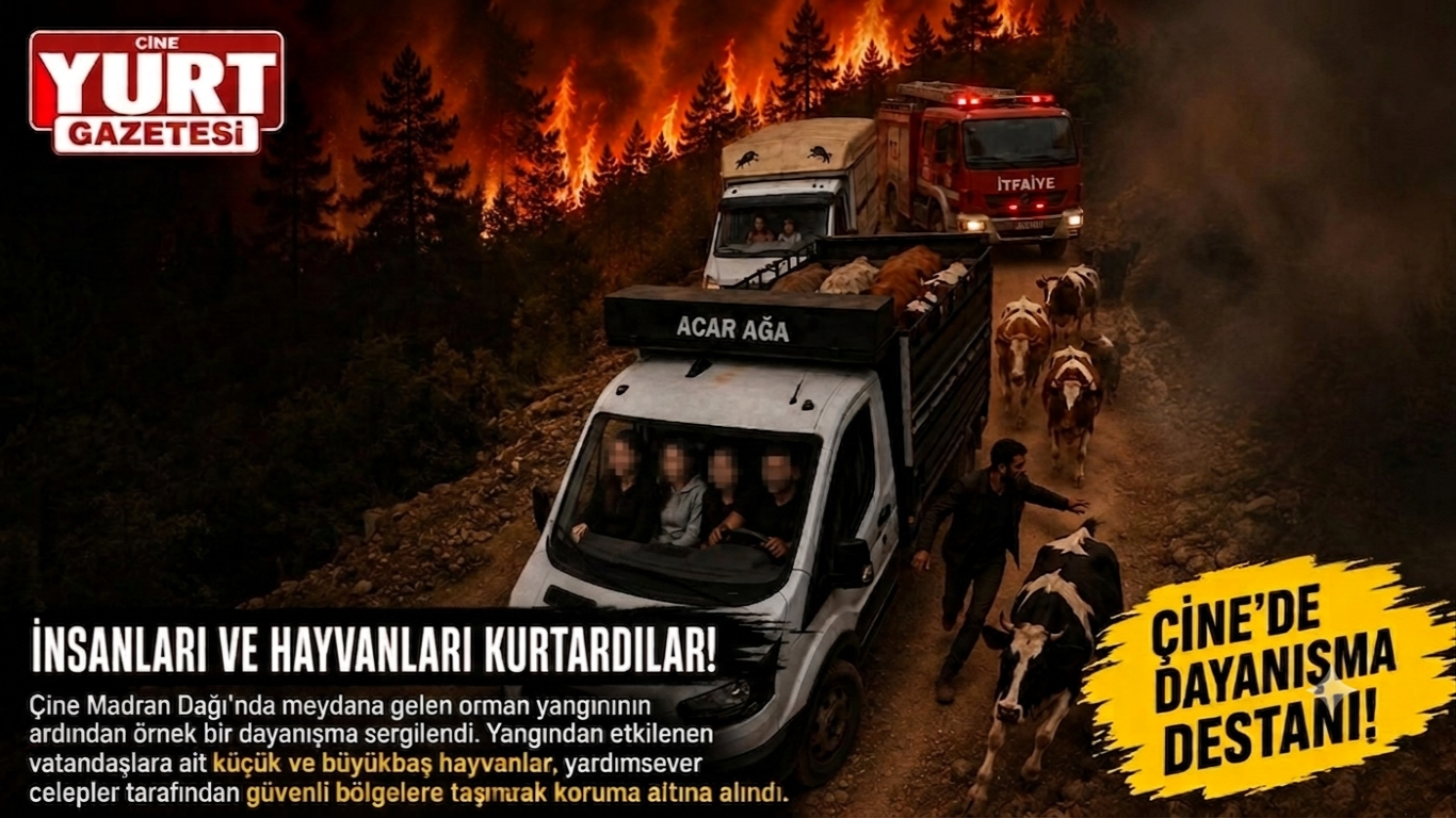ALEVLERİN ORTASINDA UMUT OLDU: İNSANLARI VE HAYVANLARI KURTARDILAR!