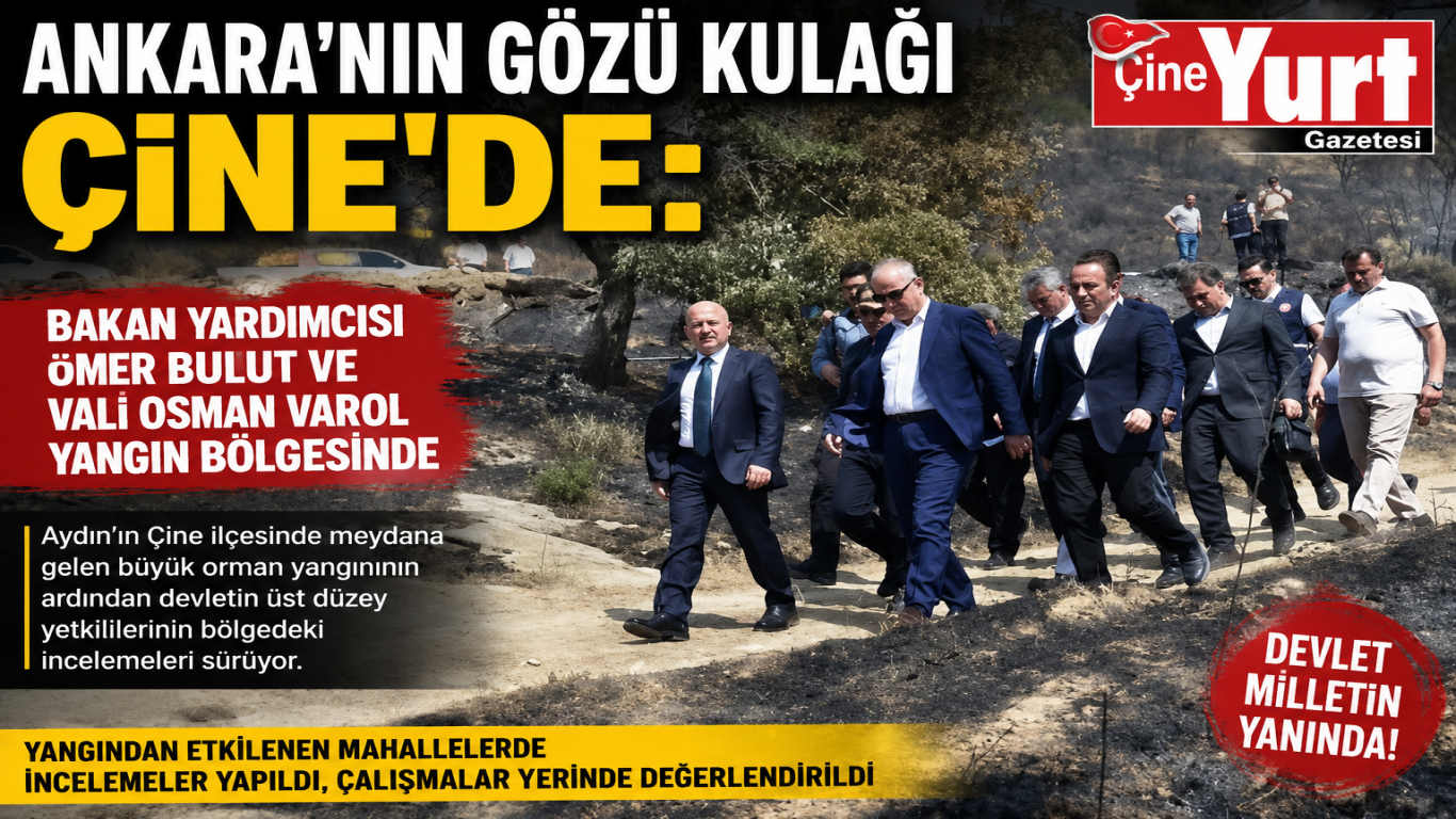 ANKARA'NIN GÖZÜ KULAĞI ÇİNE'DE: BAKAN YARDIMCISI ÖMER BULUT VE VALİ OSMAN VAROL YANGIN BÖLGESİNDE