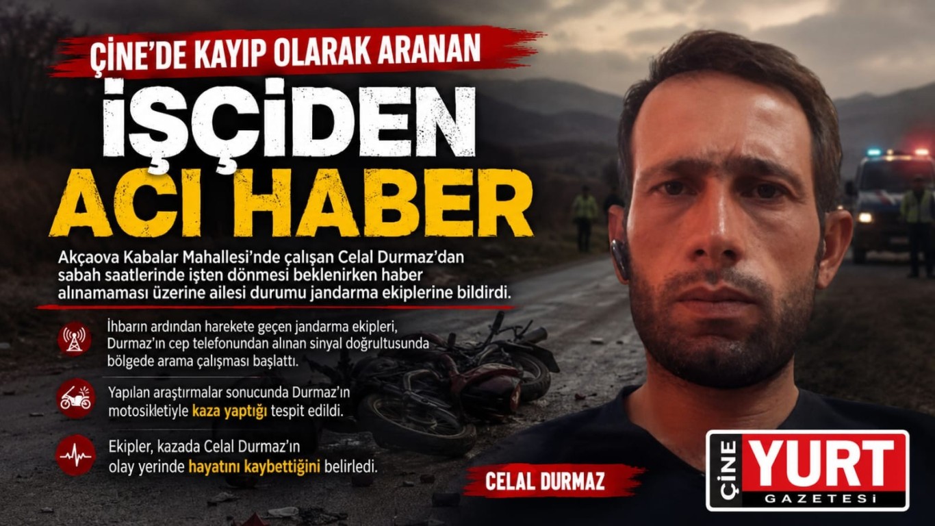 ÇİNE’DE KAYIP OLARAK ARANAN İŞÇİDEN ACI HABER