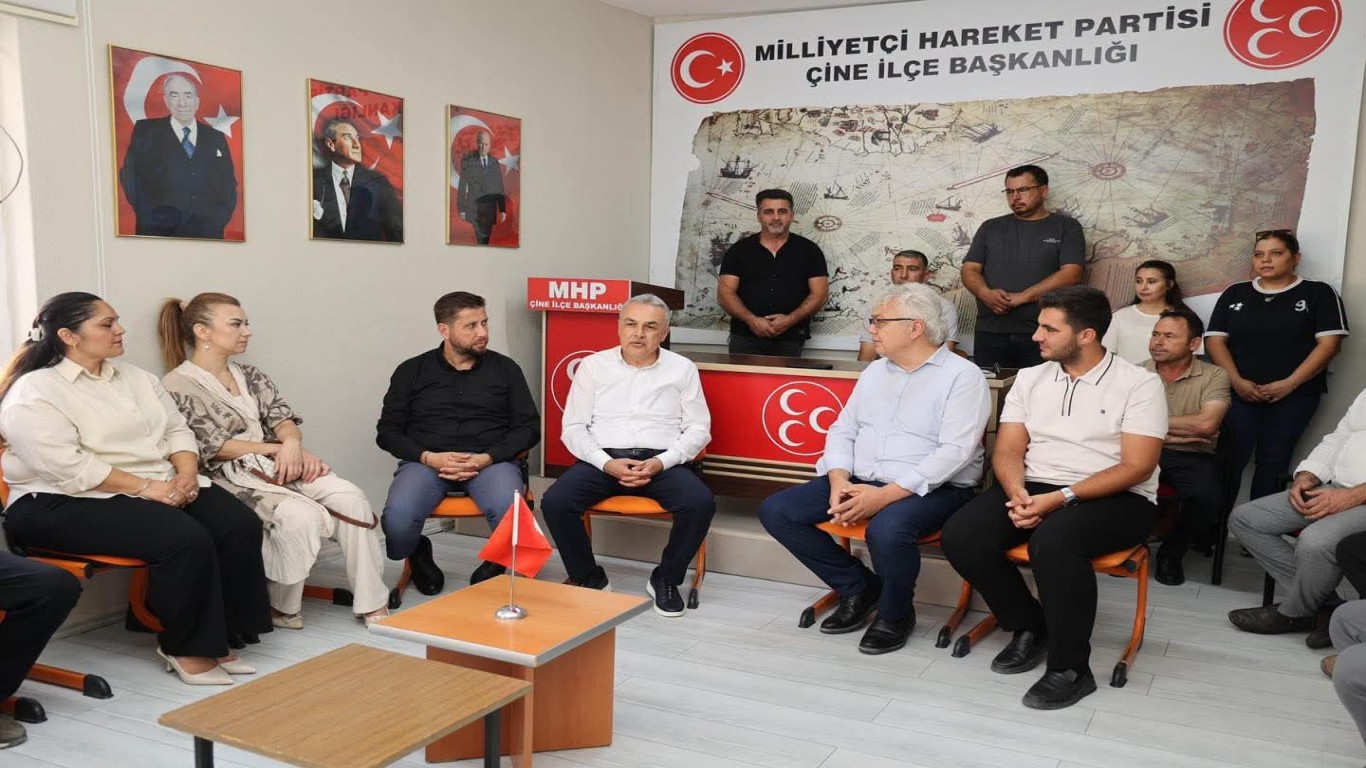 Mustafa Savaş’tan MHP Çine İlçe Teşkilatına Ziyaret