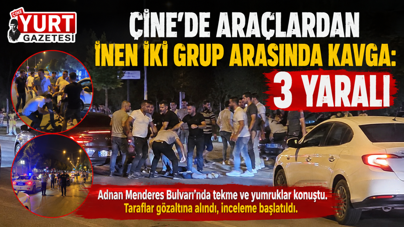 Çine’de Araçlardan İnen İki Grup Arasında Kavga: 3 Yaralı