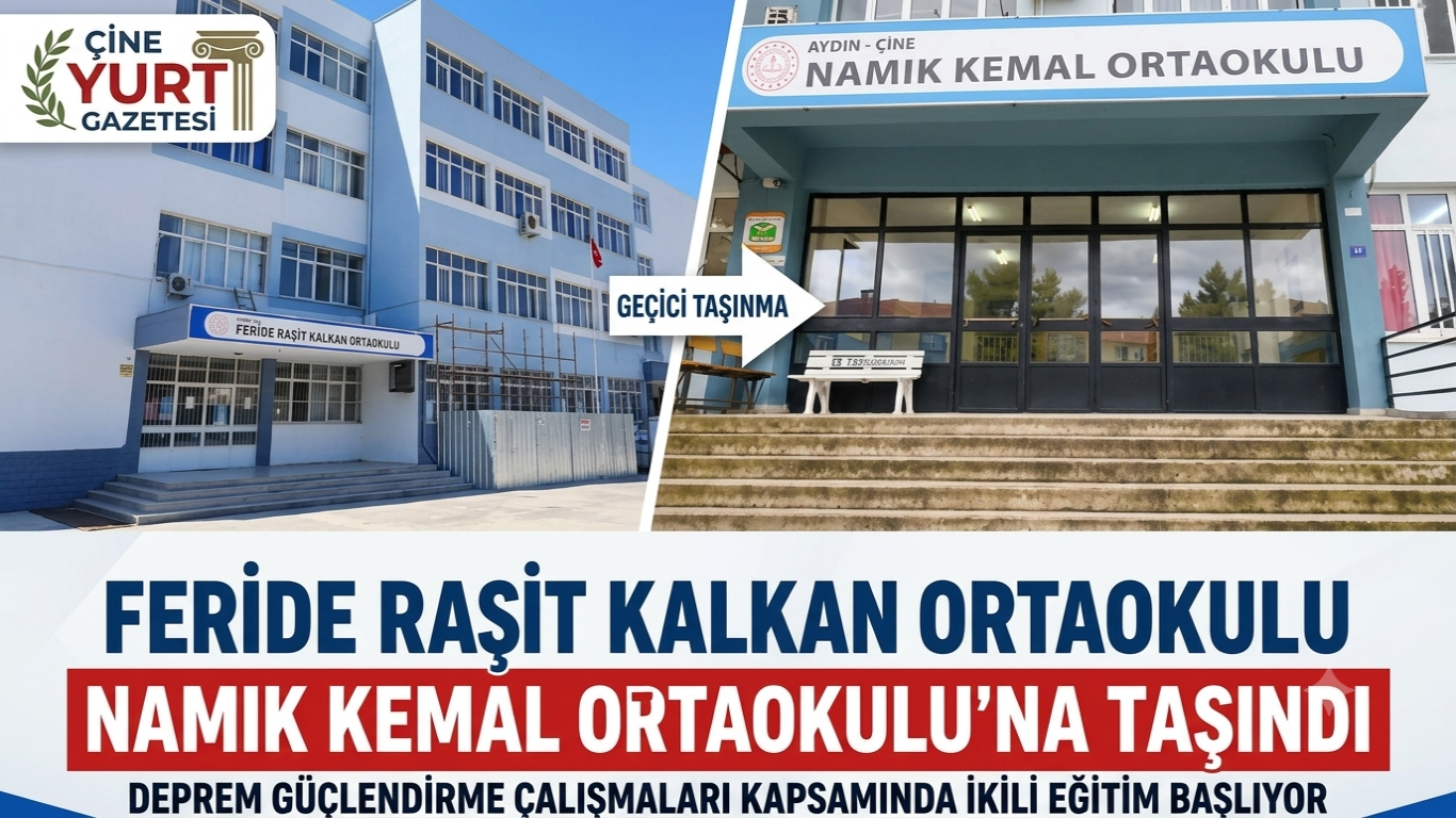 Çine’de Eğitime Deprem Düzenlemesi: İki Okul Aynı Binalı İkili Eğitime Geçiyor