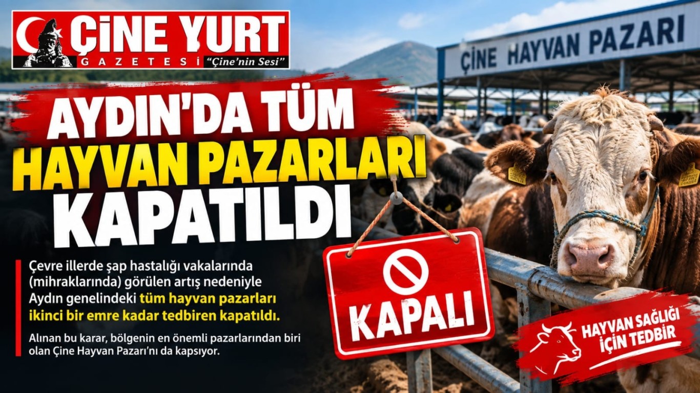 Aydın'da Tüm Hayvan Pazarları Kapatıldı