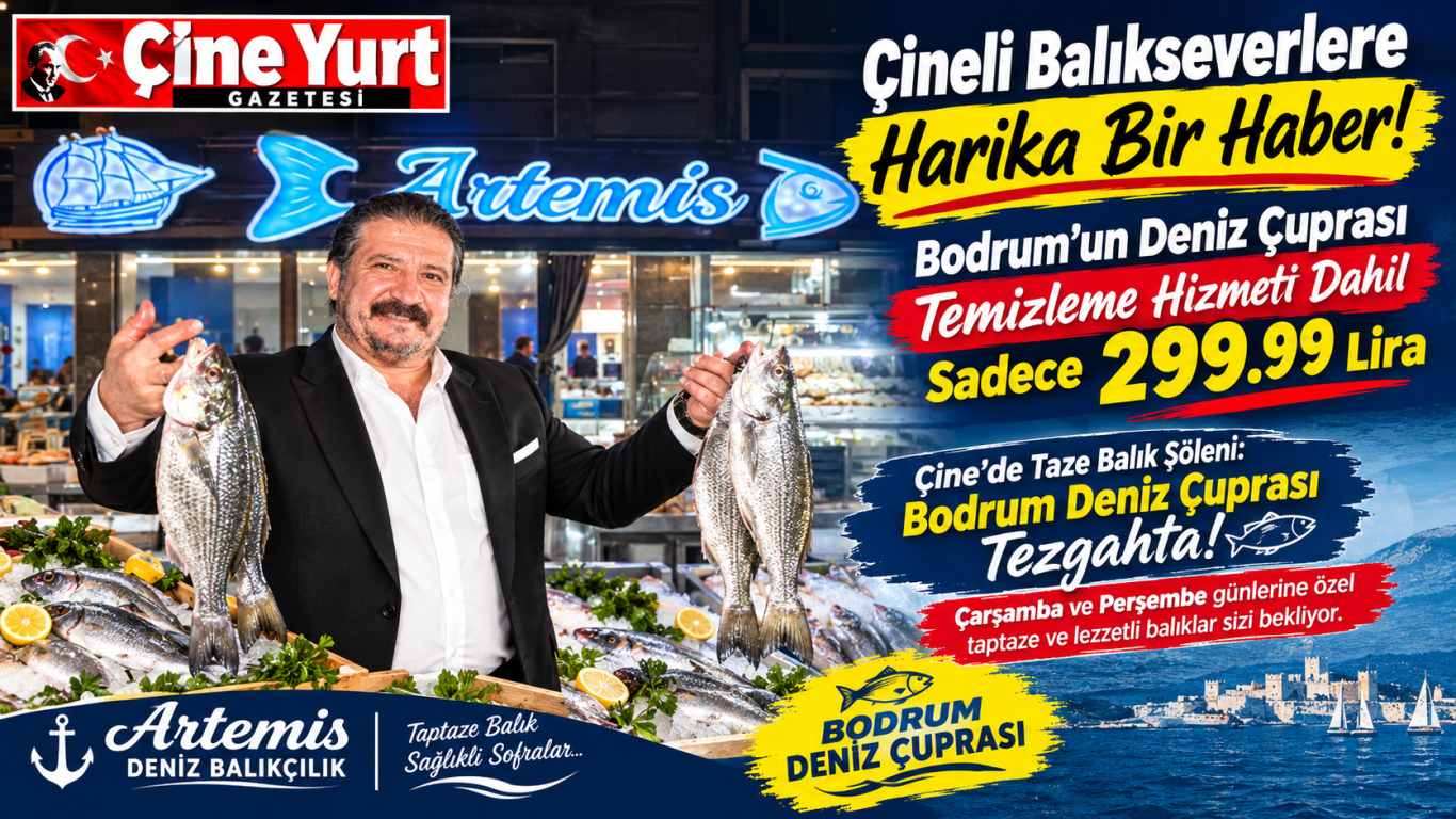 Çineli Balıkseverlere Harika Bir Haber! Bodrum'un Deniz Çuprası Temizleme Hizmeti Dahil Sadece 299.99 Lira
