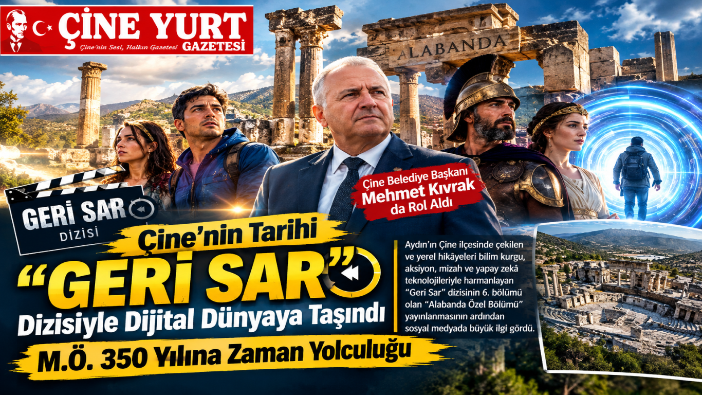 Çine’nin Tarihi Geri Sar Dizisiyle Dijital Dünyaya Taşındı: Belediye Başkanı Mehmet Kıvrak da Rol Aldı