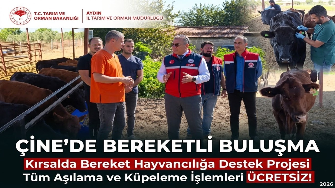 ÇİNE’DE BEREKETLİ BULUŞMA Üreticinin Yüzünü Güldüren Haber Çine’den Geldi: Kesinti Yok, Hizmet Ücretsiz!