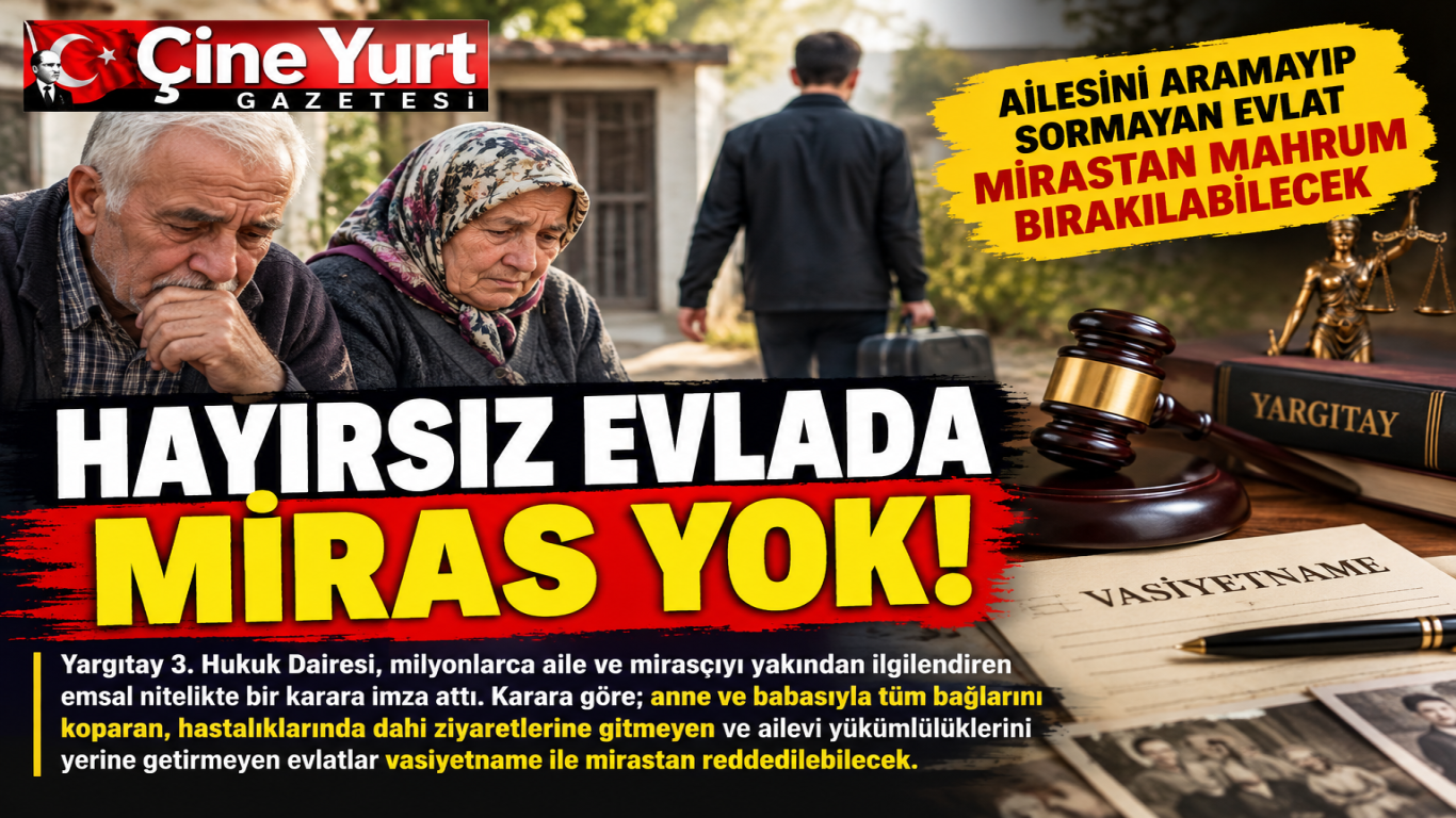 HAYIRSIZ EVLADA MİRAS YOK!