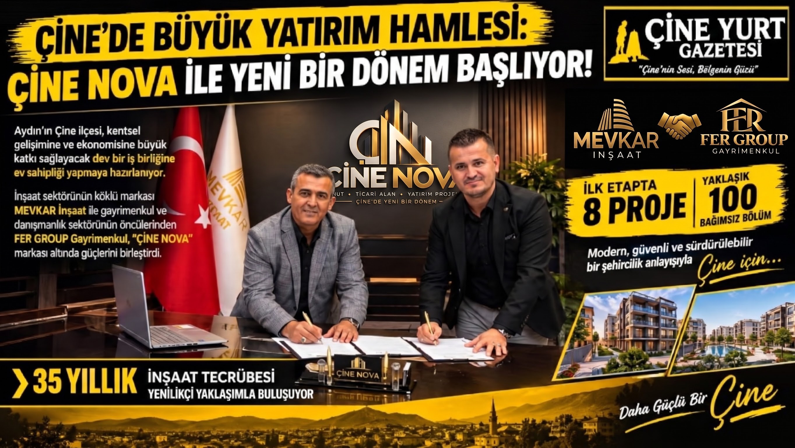 ÇİNE’DE BÜYÜK YATIRIM HAMLESİ: ÇİNE NOVA İLE YENİ BİR DÖNEM BAŞLIYOR!